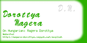 dorottya magera business card